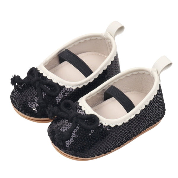 Baby Unisex Synthetic Slip-On Booties (Black)-BT5171
