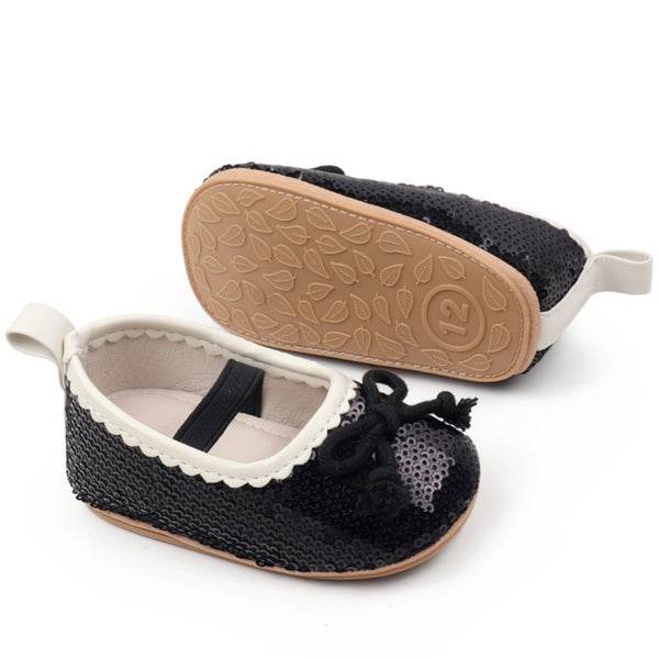 Baby Unisex Synthetic Slip-On Booties (Black)-BT5171