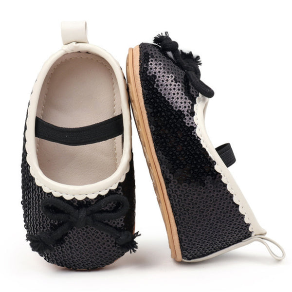 Baby Unisex Synthetic Slip-On Booties (Black)-BT5171