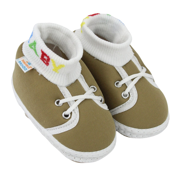Baby Unisex Cotton Green Slip-on Socks Booties-BT5268