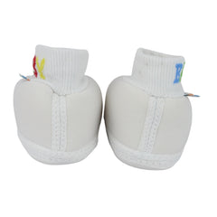 Baby Unisex Cotton Pink,White Slip-on Socks Booties-BT5274