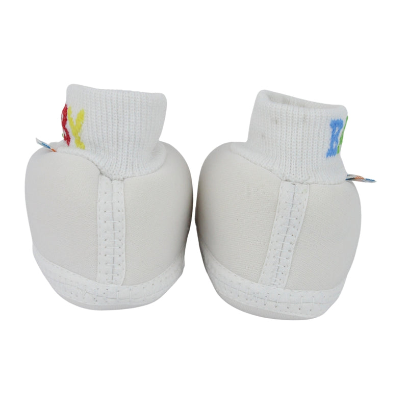 Baby Unisex Cotton Pink,White Slip-on Socks Booties-BT5274