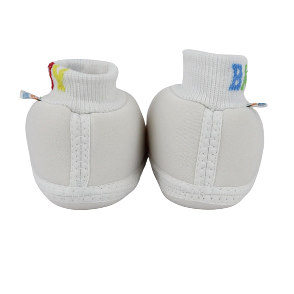 Baby Unisex Cotton White,Pink Slip-on Socks Booties-BT5278