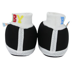 Baby Unisex Cotton Black,Blue Slip-on Socks Booties-BT5289