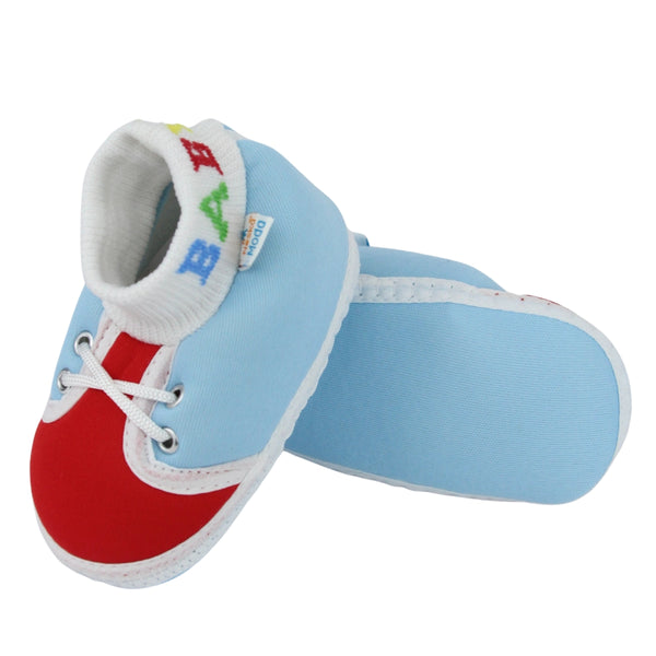 Baby Unisex Cotton Blue,Red Slip-on Socks Booties-BT5291