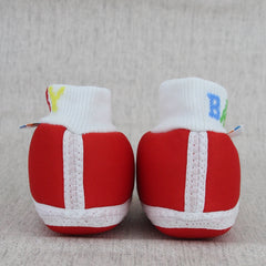 Baby Unisex Cotton Red,Yellow Slip-on Socks Booties-BT5294