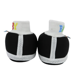 Baby Unisex Cotton Black,Yellow Slip-on Socks Booties-BT5297