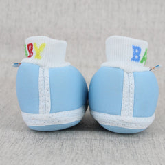 Baby Unisex Cotton Blue,White,Red Slip-on Socks Booties-BT5304