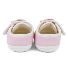 Unisex Cotton Velcro Baby Shark Pink Booties-BT5308