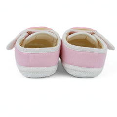 Baby Unisex Cotton Cute Baby Pink Velcro Booties-BT5314