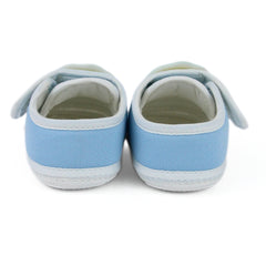 Baby Unisex Cotton Cute Baby Blue Velcro Booties-BT5315