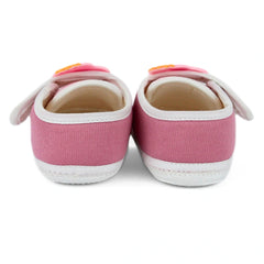 Baby Unisex Cotton Sun Pink Velcro Booties-BT5320