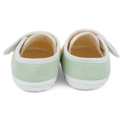 Unisex Cotton Hello Baby Orange,Green Velcro Booties-BT5321