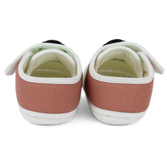 Unisex Cotton Little Baby Green,Brown Velcro Booties-BT5323