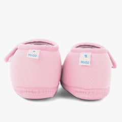 Baby Unisex Cotton Floral Blue,Pink Velcro Booties-BT5397
