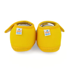 Baby Unisex Cotton Strawberry Yellow Velcro Booties-BT5408