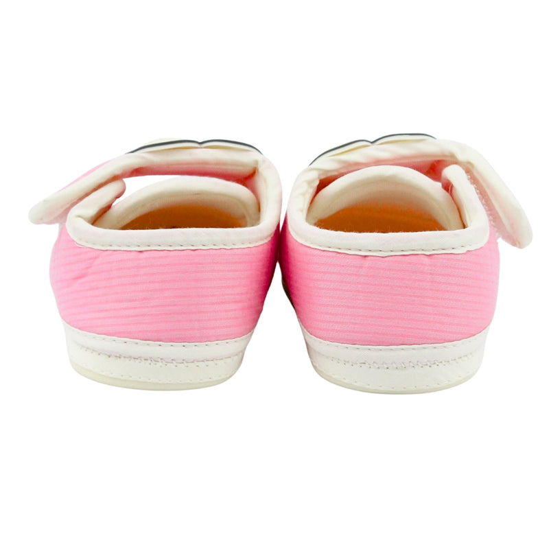 Baby Unisex Cotton Minions Smile Face Pink,White Velcro Shoe-BT5492
