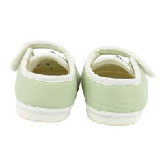 Baby Unisex Cotton Airoplane Green,White Velcro Shoe-BT5498