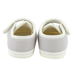 Baby Unisex Cotton Airoplane Grey,White Velcro Shoe-BT5499