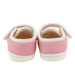 Baby Unisex Cotton Airoplane Pink,White Velcro Shoe-BT5500
