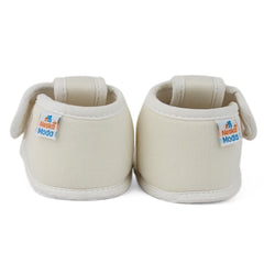 Baby Girls Skin-friendly Cotton Floral White Velcro Sandal Booties-BT5501