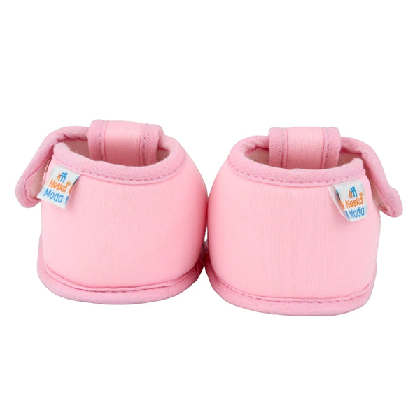 Baby Girls Cotton Floral Green,Pink Velcro Sandal-BT5506