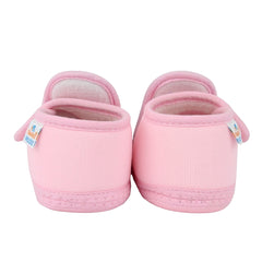 Baby Girls Cotton Floral Purple,Pink Velcro Shoe-BT5521