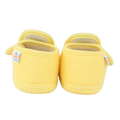 Baby Girls Cotton Floral Green,Yellow Velcro Shoe-BT5525