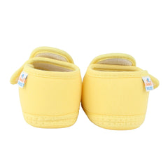 Baby Girls Cotton Floral Purple,Yellow Velcro Shoe-BT5526