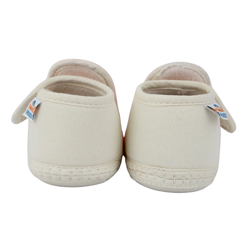 Baby Girls Cotton Floral Pink,White Velcro Shoe-BT5531