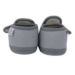Baby Girls Cotton Floral Yellow,Grey Velcro Shoe-BT5533