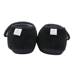 Baby Unisex Bear Face Soft Velboa Black,White Velcro Shoe-BT5610