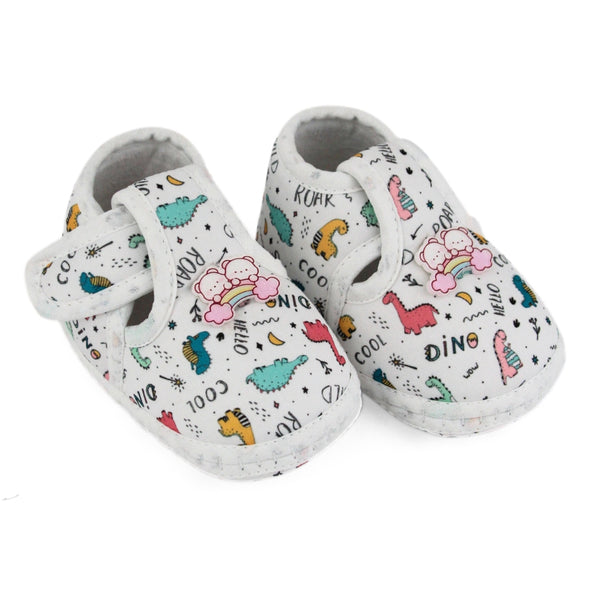 Baby Unisex Giraffe Printed Soft Cotton Rabbit Face Green,Pink Velcro Shoe Booties-BT5630