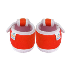 Neska Moda 6 To 12 Months Baby Boys & Girls Cotton Butterfly Velcro Booties