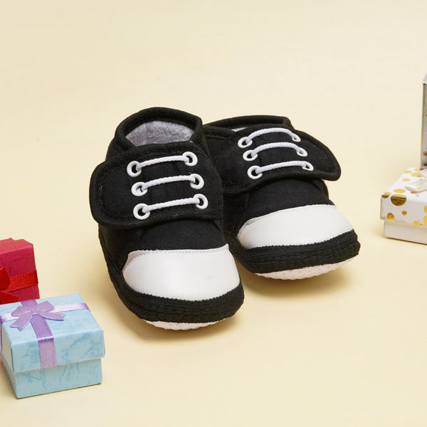0 To 12 Months Baby Cotton Denim Booties
