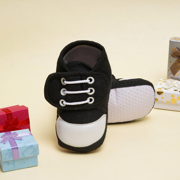 0 To 12 Months Baby Cotton Denim Booties