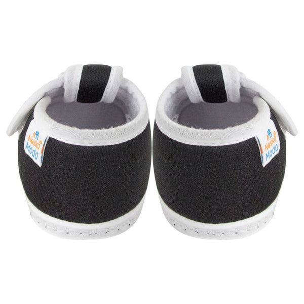 Neska Moda 6 To 12 Months Baby Boys & Girls Cotton Butterfly Velcro Booties