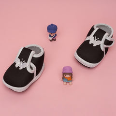 Neska Moda 6 To 12 Months Baby Boys & Girls Cotton Butterfly Velcro Booties