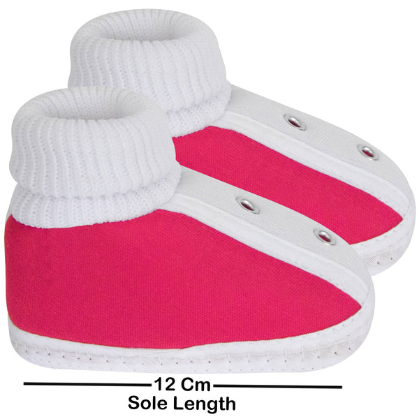 6 To 12 Months Baby Boys & Girls Cotton Pre-Walker Shoes Booties (Multicolor)-BT77