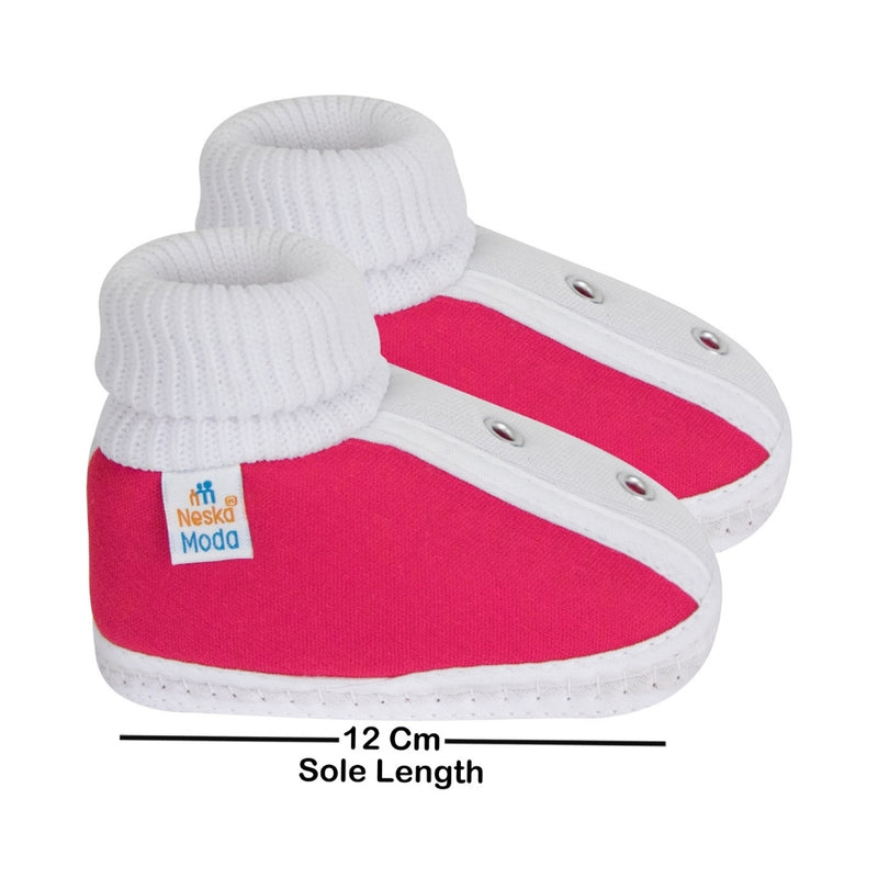 6 To 12 Months Baby Boys & Girls Cotton Pre-Walker Shoes Booties (Multicolor)-BT77
