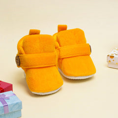 Baby Boys & Baby Girls 6 To 12 Months Velvet Velcro Booties
