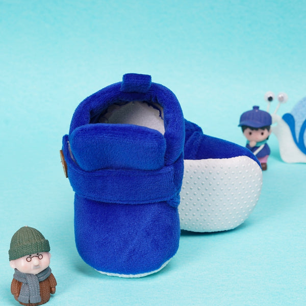 Baby Boys & Baby Girls 6 To 12 Months Velvet Velcro Booties