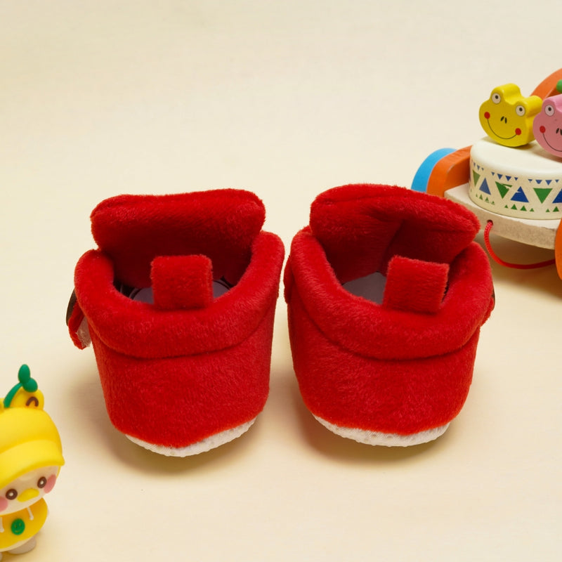 Baby Boys & Baby Girls 6 To 12 Months Velvet Velcro Booties