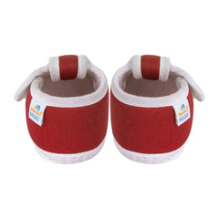 Neska Moda 6 To 12 Months Baby Boys & Girls Cotton Butterfly Velcro Booties