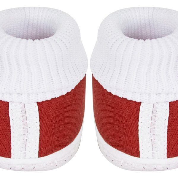 6 To 12 Months Baby Girls & Baby Boys Soft Cotton Cute Butterfly Booties (Maroon)-BT84