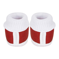 6 To 12 Months Baby Girls & Baby Boys Soft Cotton Cute Butterfly Booties (Maroon)-BT84