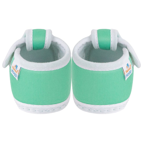 Neska Moda 6 To 12 Months Baby Boys & Girls Cotton Butterfly Velcro Booties