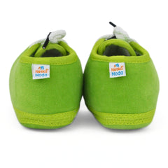Baby Unisex Velboa Green Lace Booties-BTB5435