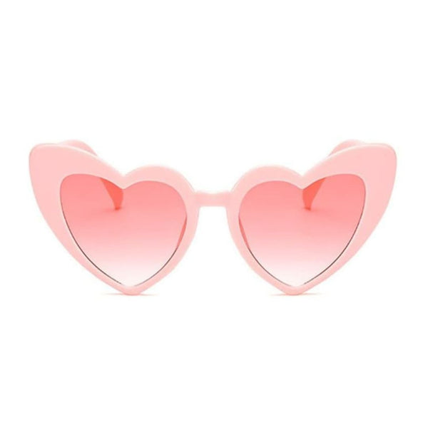 Girls Stylish Heart Shape Ploarized UV Protection Sunglasses For 3 to 6 Years (Pink)