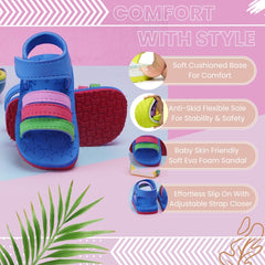 Kids Eva Velcro Sandals For Baby Girls and Boys/First Walking Sandals For 6 To 9 Months -BT4120